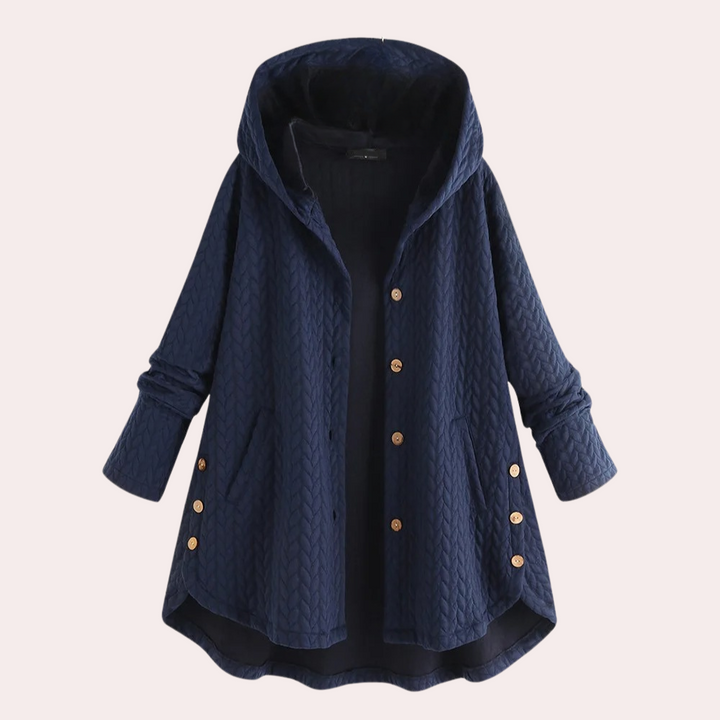 Damen Mit Kapuze Jacke | Langer Schnitt