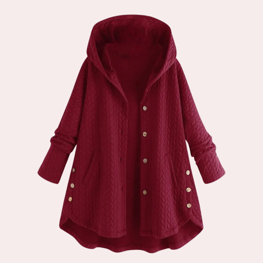 Damen Mit Kapuze Jacke | Langer Schnitt