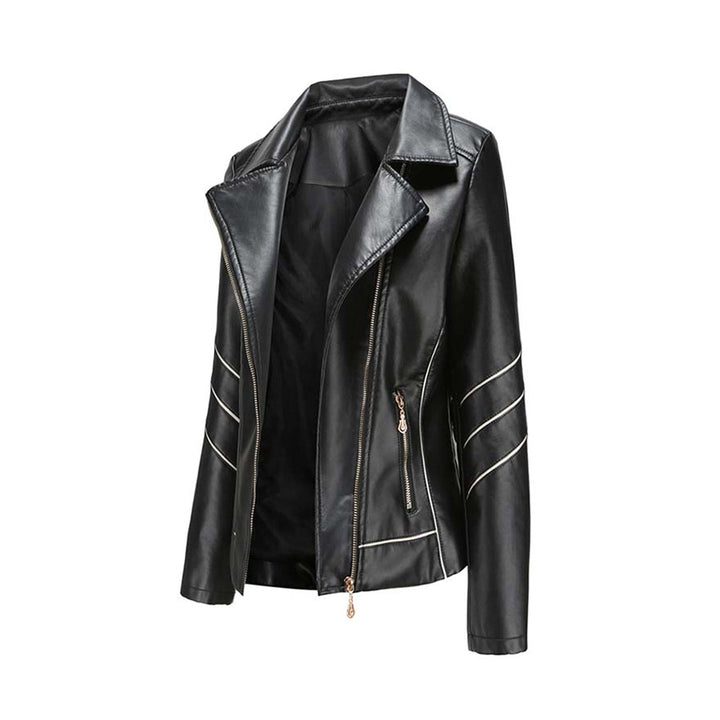 Damen Mode Jacke | Asymmetrischer Reißverschluss