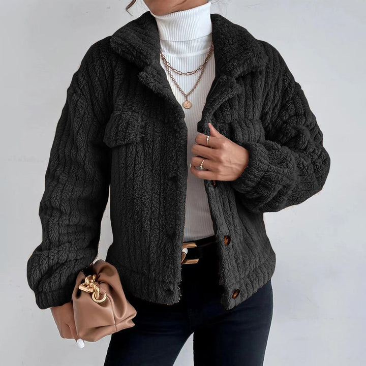 Damen Stilvoll Teddy Jacke | Warme