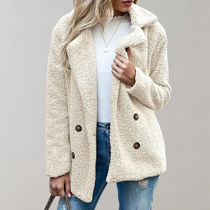 Damen Klassisch Teddy Jacke | Lange