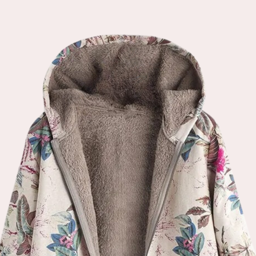 Damen Gedruckt Jacke | Mit Kapuze
