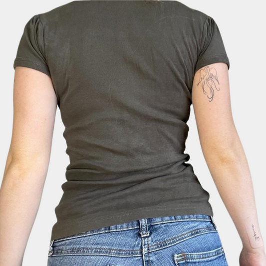 Damen Modisches Slim Fit Oberteil | Grau