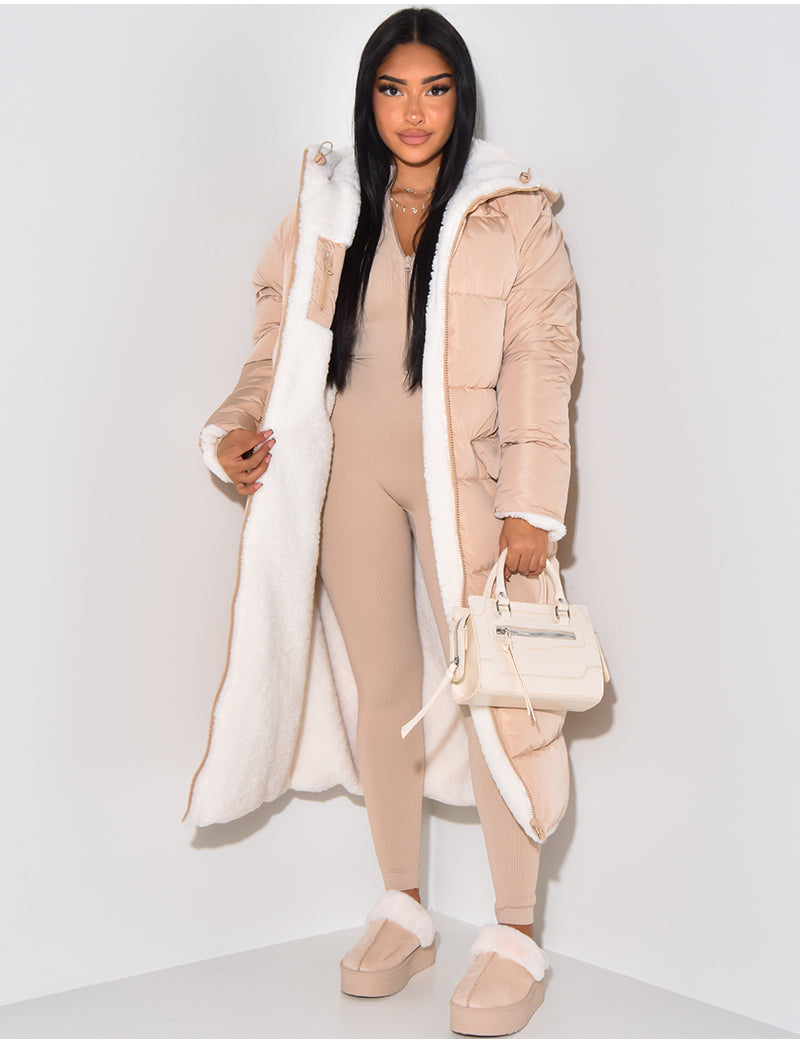Lang Fleecejacke Damen | Warm Gefüttert