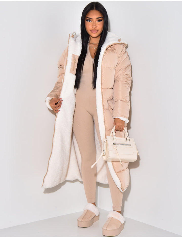 Lang Fleecejacke Damen | Warm Gefüttert