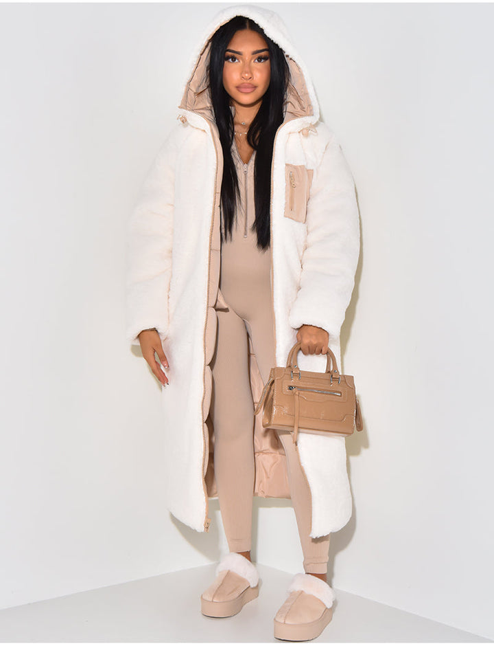Lang Fleecejacke Damen | Warm Gefüttert