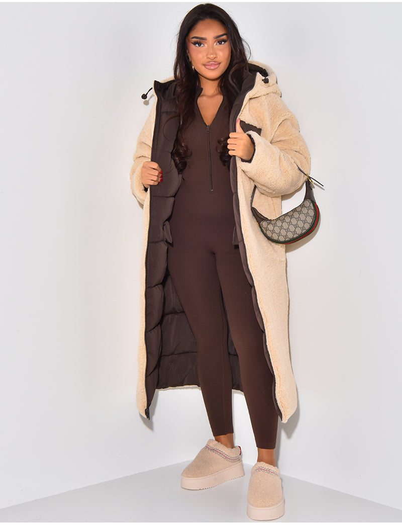 Lang Fleecejacke Damen | Warm Gefüttert