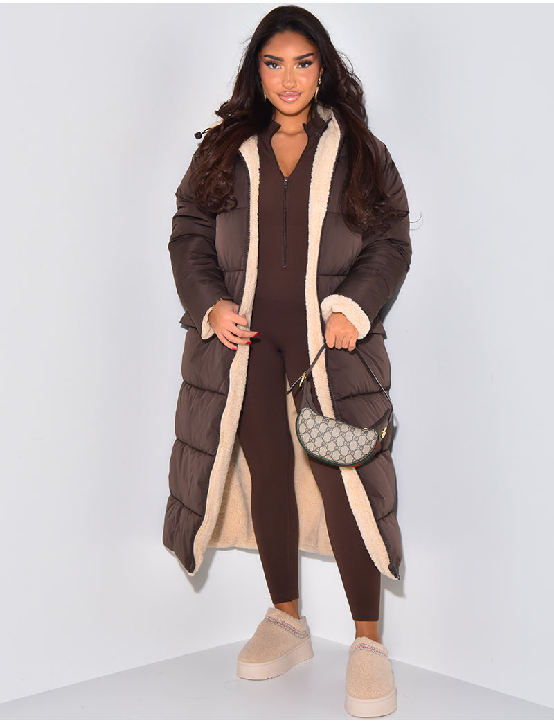 Lang Fleecejacke Damen | Warm Gefüttert