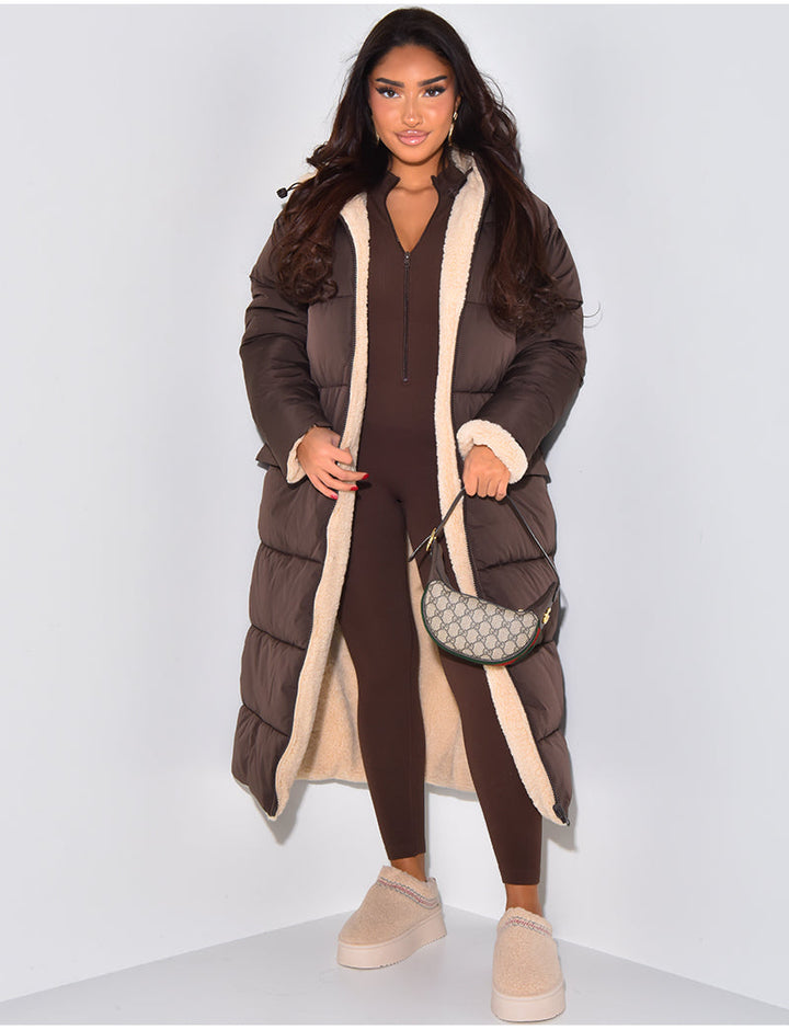 Lang Fleecejacke Damen | Warm Gefüttert