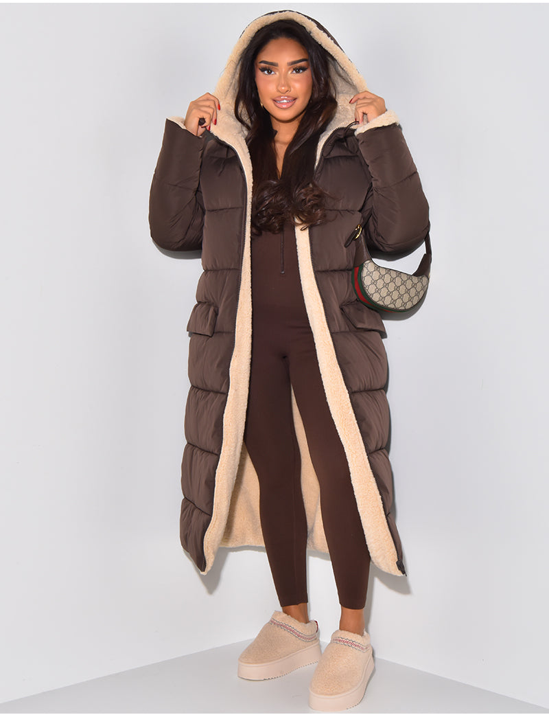 Lang Fleecejacke Damen | Warm Gefüttert