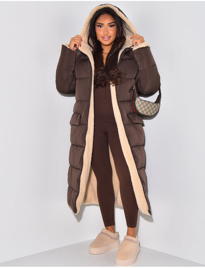 Lang Fleecejacke Damen | Warm Gefüttert
