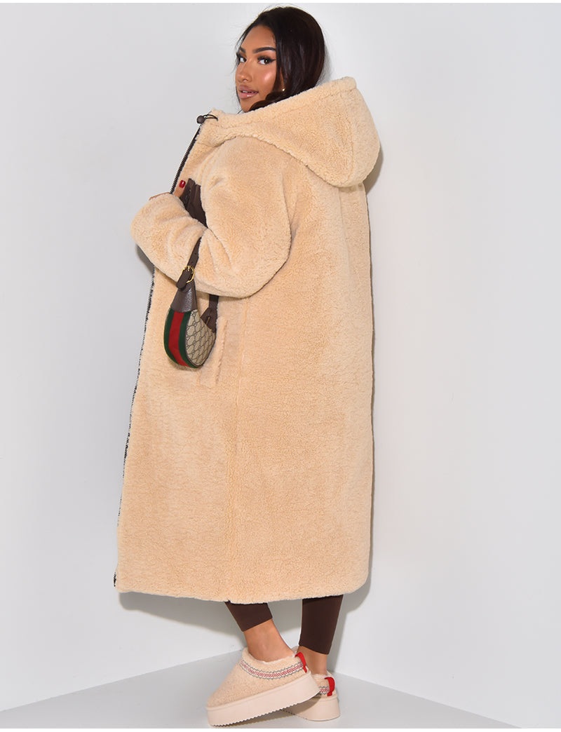 Lang Fleecejacke Damen | Warm Gefüttert