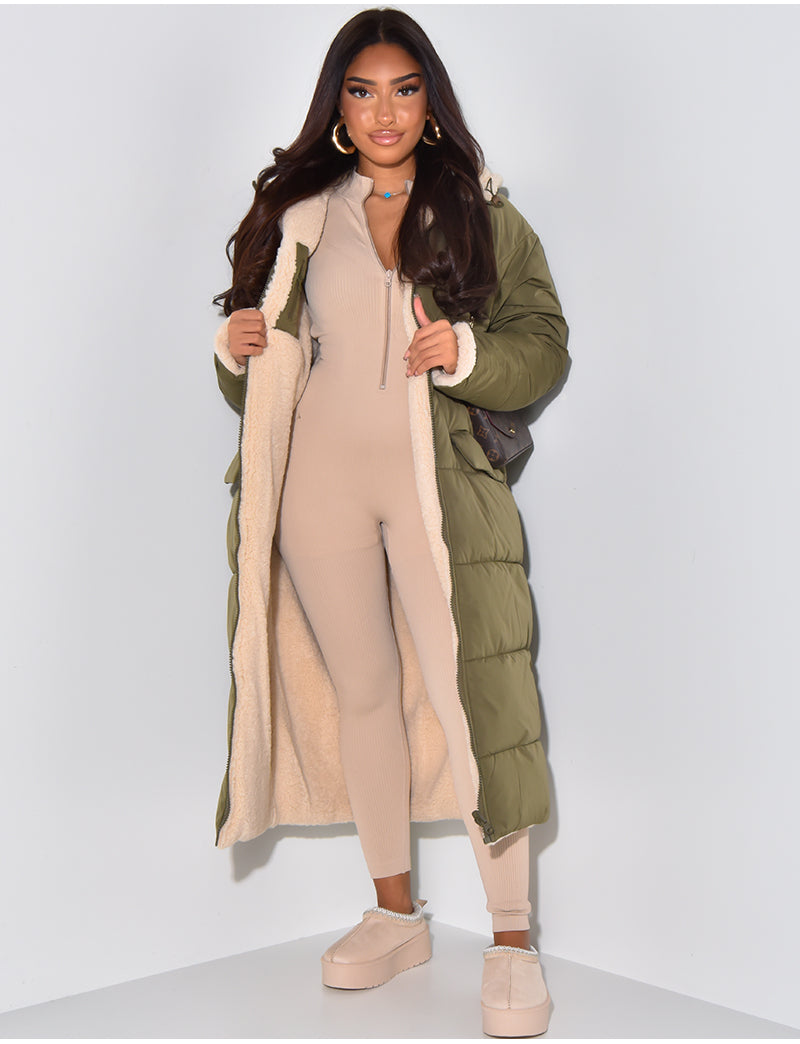 Lang Fleecejacke Damen | Warm Gefüttert