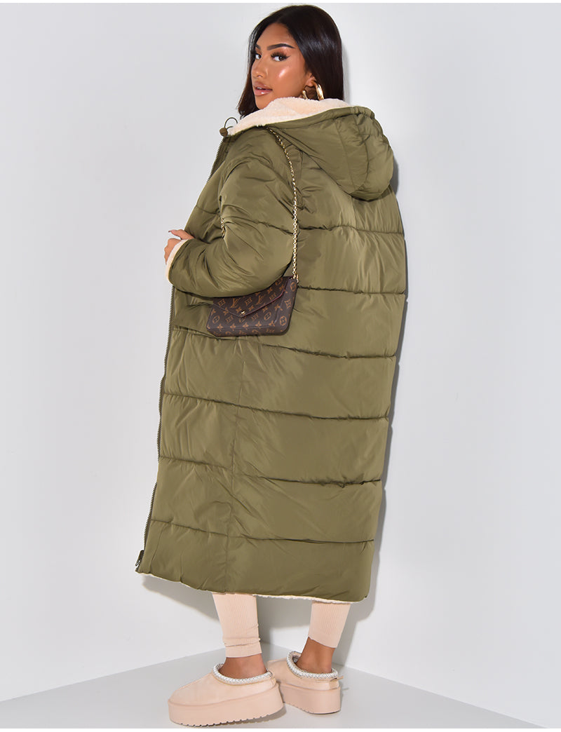 Lang Fleecejacke Damen | Warm Gefüttert