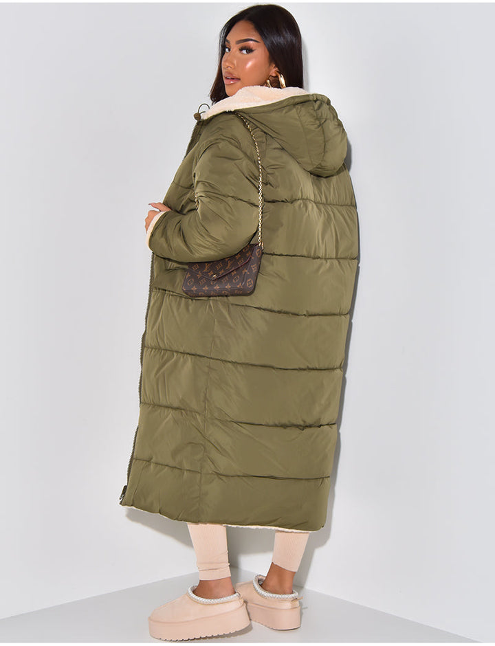 Lang Fleecejacke Damen | Warm Gefüttert