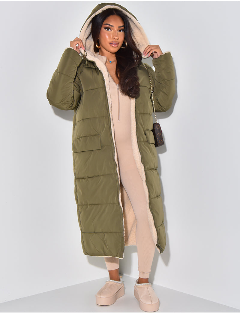 Lang Fleecejacke Damen | Warm Gefüttert