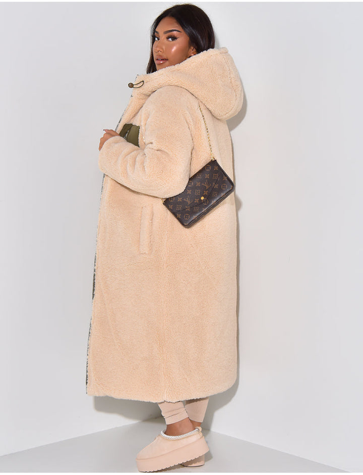 Lang Fleecejacke Damen | Warm Gefüttert