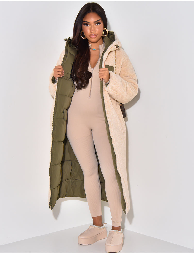 Lang Fleecejacke Damen | Warm Gefüttert