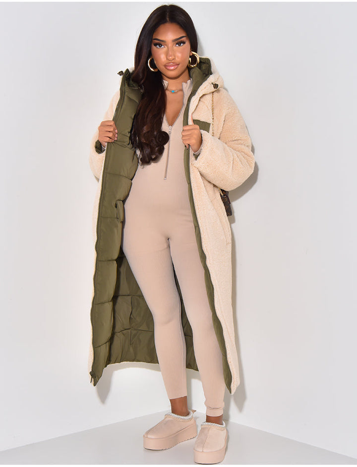 Lang Fleecejacke Damen | Warm Gefüttert