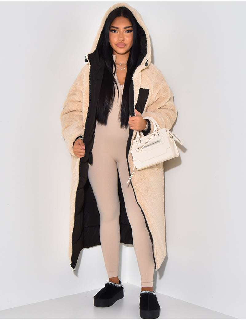 Lang Fleecejacke Damen | Warm Gefüttert