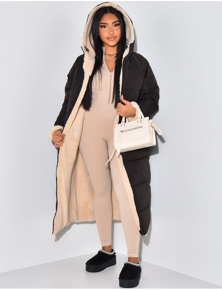 Lang Fleecejacke Damen | Warm Gefüttert