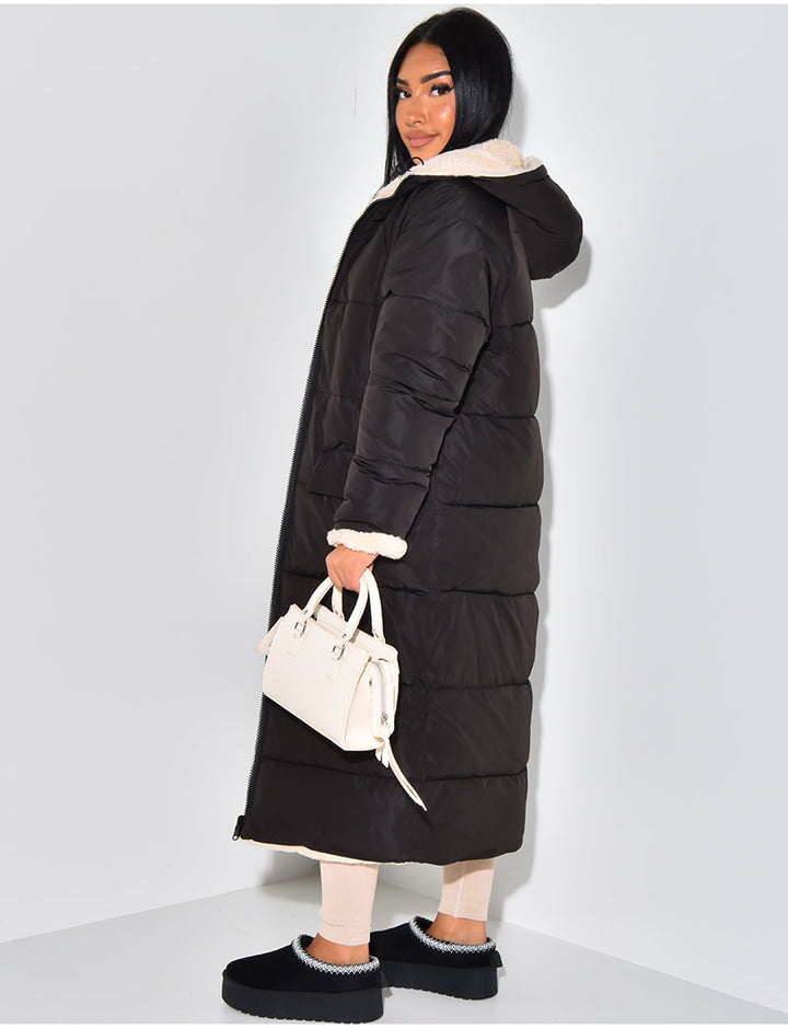 Lang Fleecejacke Damen | Warm Gefüttert