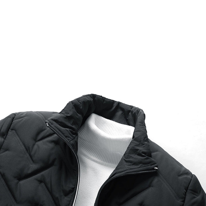 Herren-warmjacke Mit Langen Ärmeln | Reißverschlusstasche