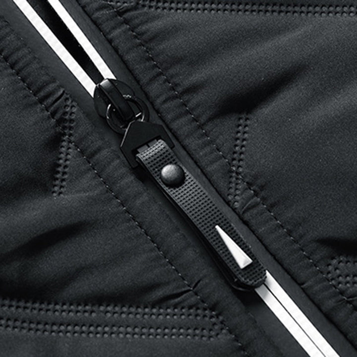 Herren-warmjacke Mit Langen Ärmeln | Reißverschlusstasche