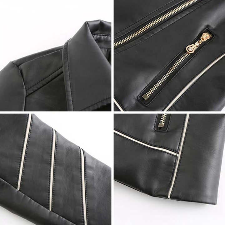 Damen Mode Jacke | Asymmetrischer Reißverschluss