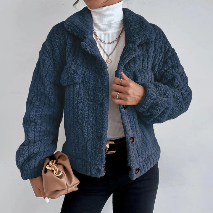 Damen Stilvoll Teddy Jacke | Warme