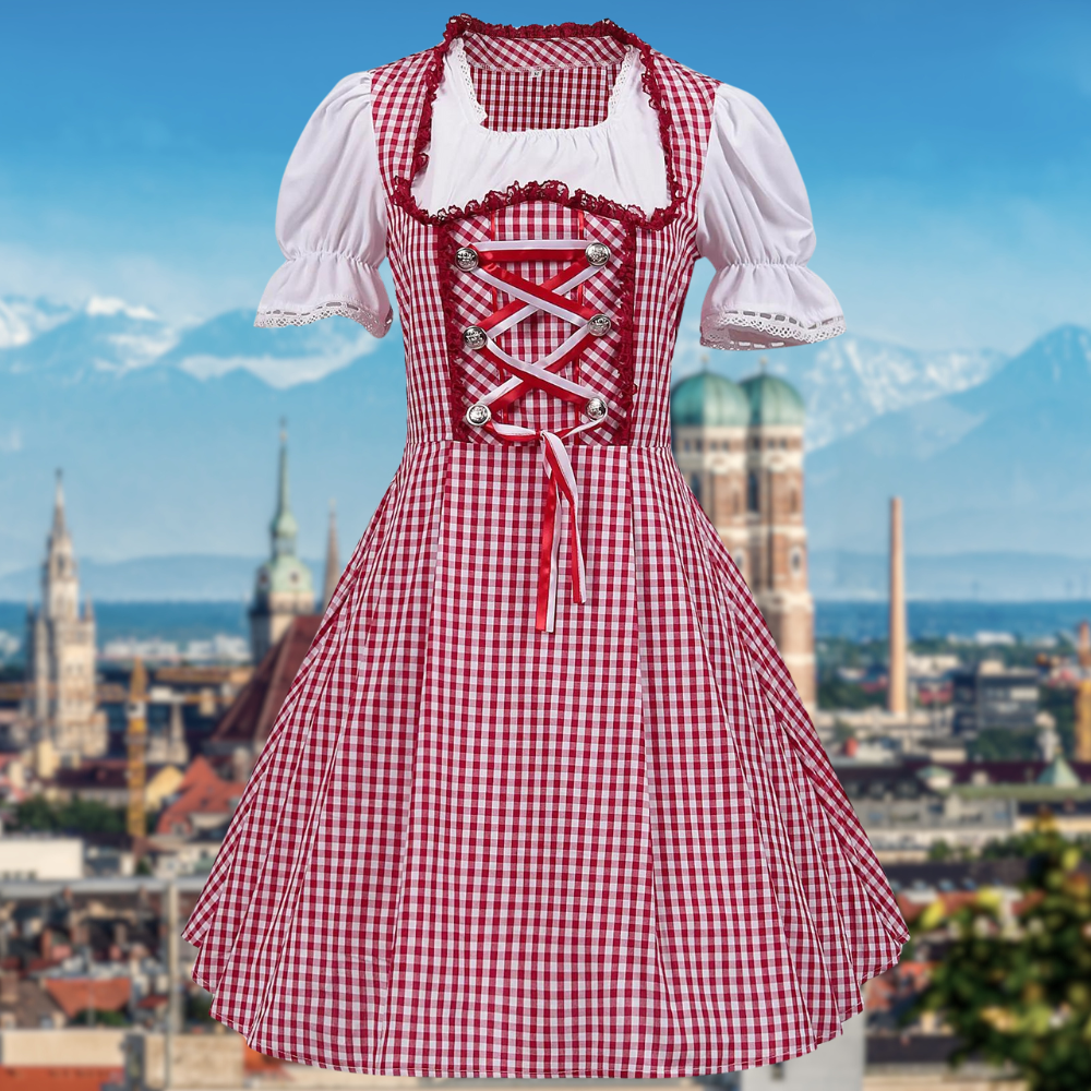 Damen Stilvolle Kurze Ärmel Oktoberfest Kostüm