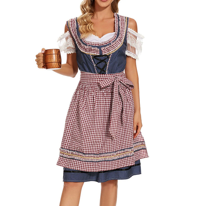 Damen Mode Blau Oktoberfest Kostüm