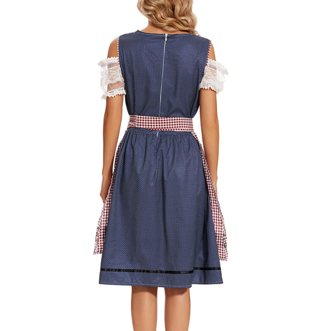 Damen Mode Blau Oktoberfest Kostüm