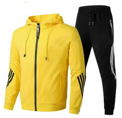 Matheo | Herren luftiges Leinen-Set mit Jacke & Hose | Marineblau