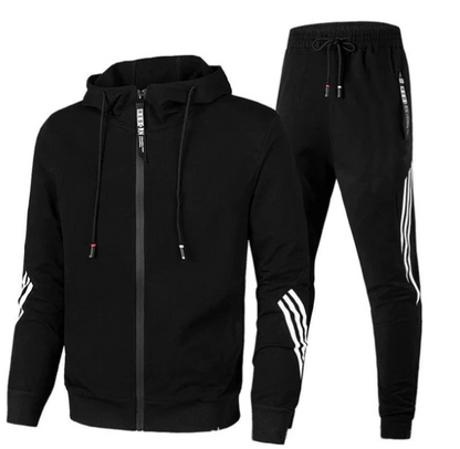 Matheo | Herren luftiges Leinen-Set mit Jacke & Hose | Marineblau