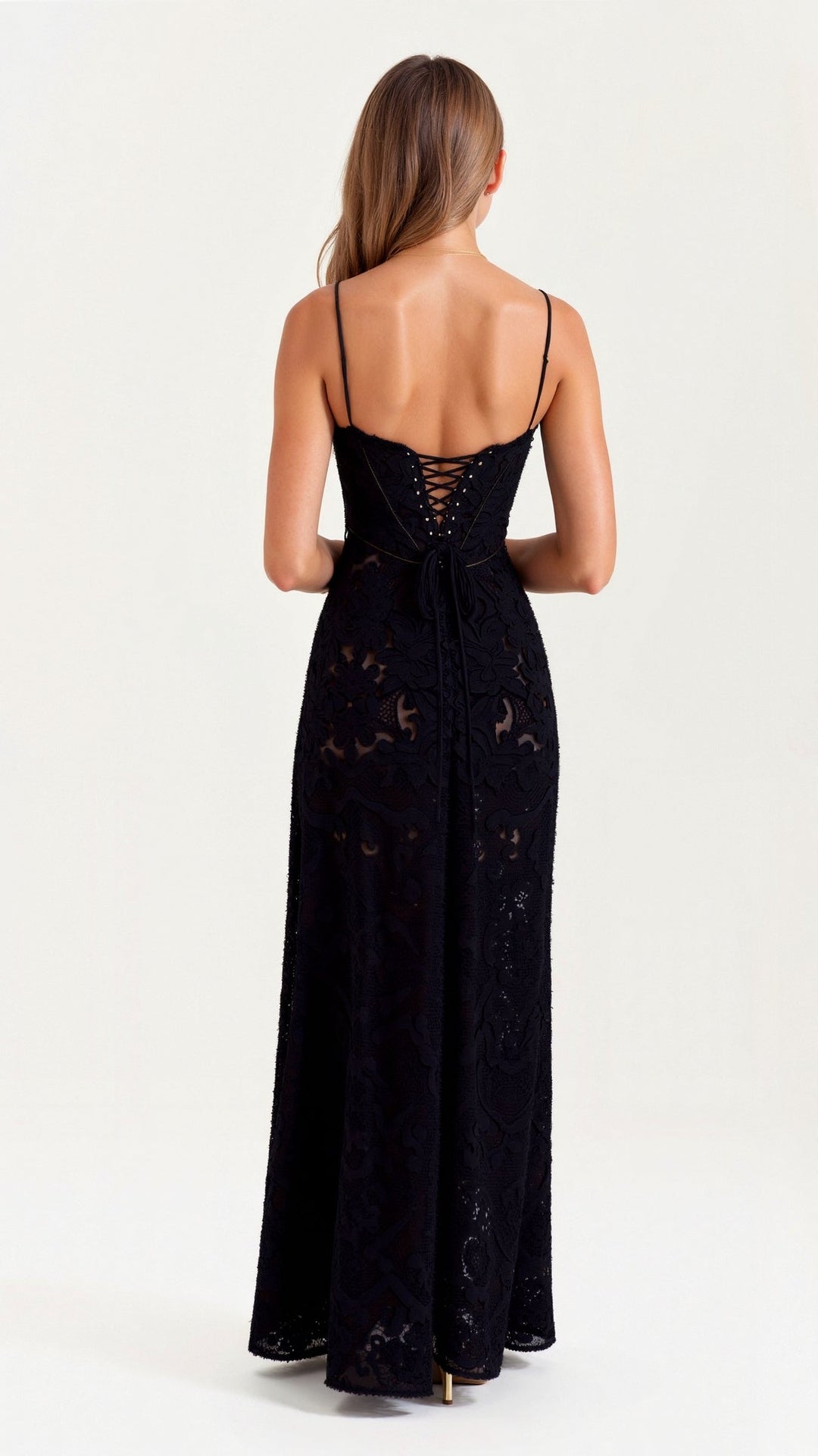Damen Floral Ärmellos Brautkleid | Maxi
