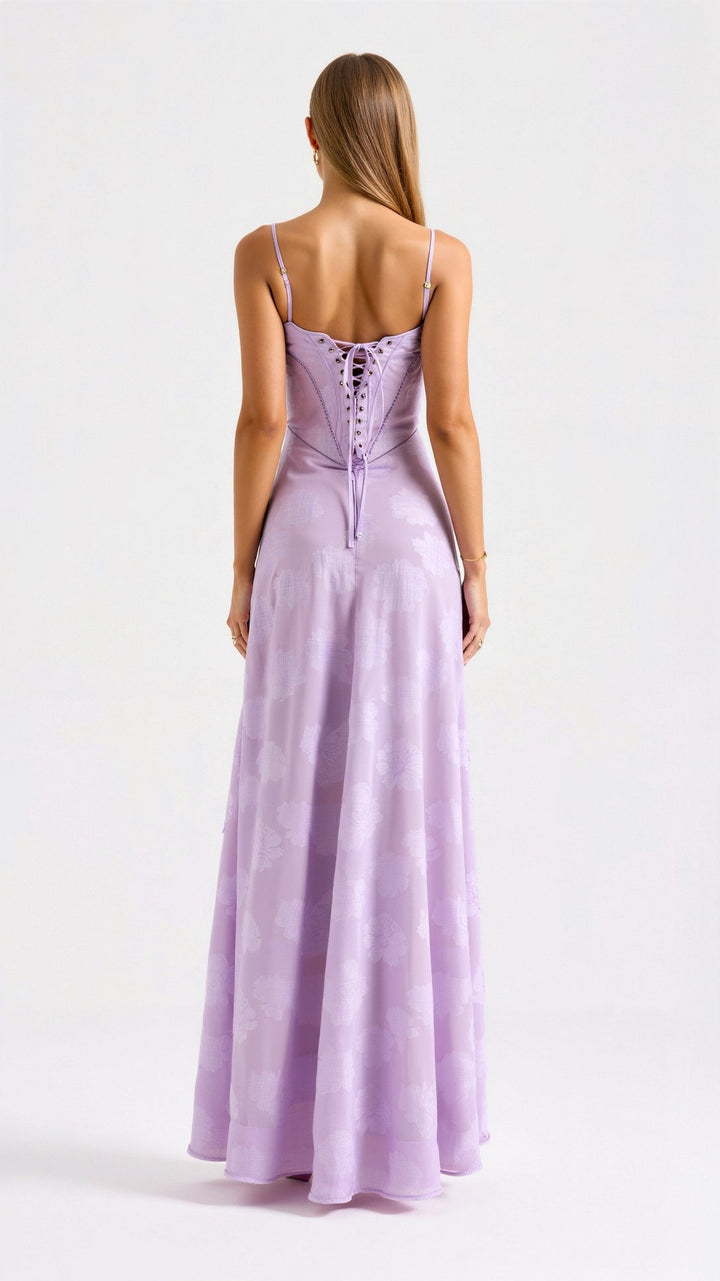 Damen Floral Ärmellos Brautkleid | Maxi