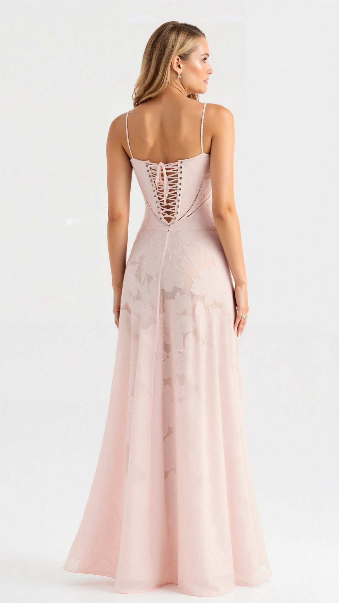Damen Floral Ärmellos Brautkleid | Maxi
