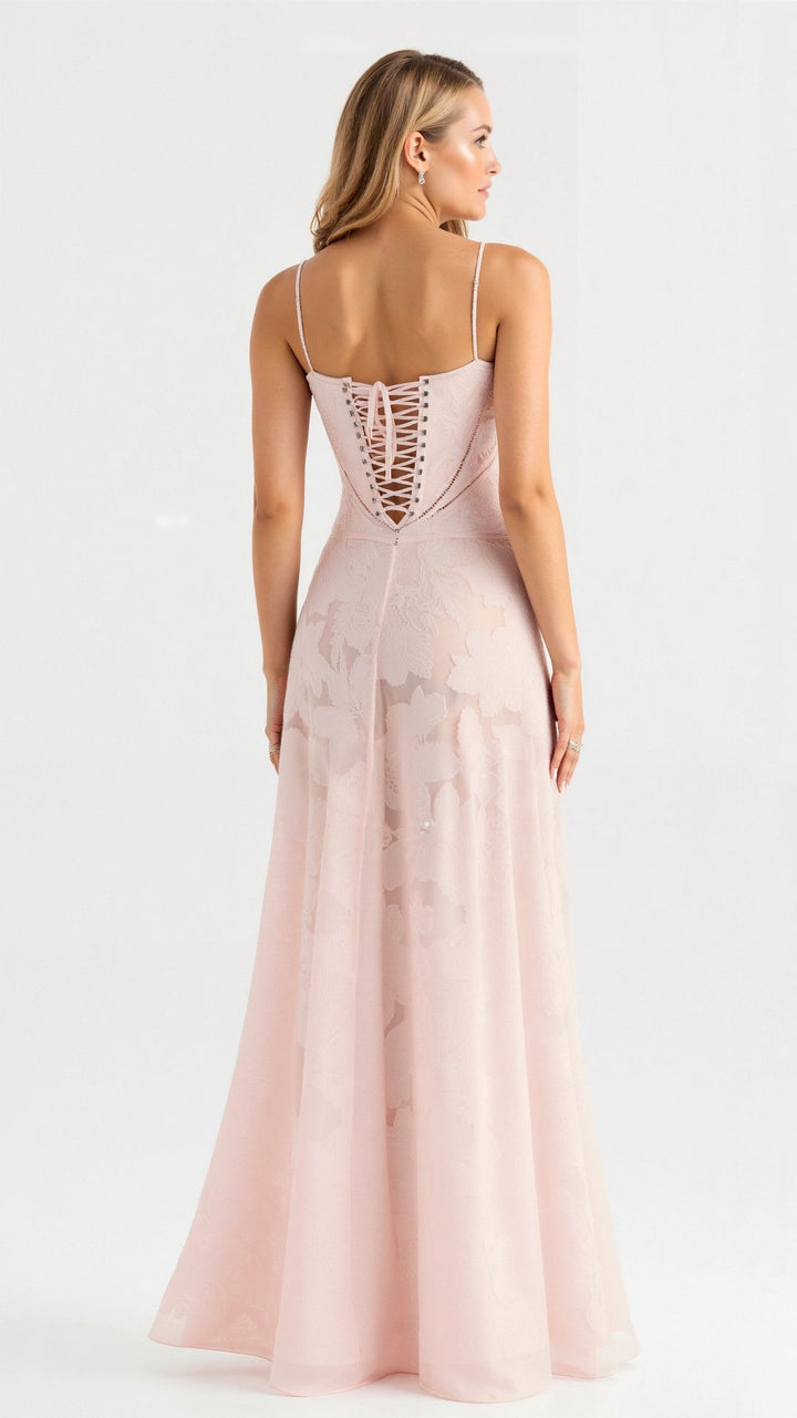 Damen Floral Ärmellos Brautkleid | Maxi