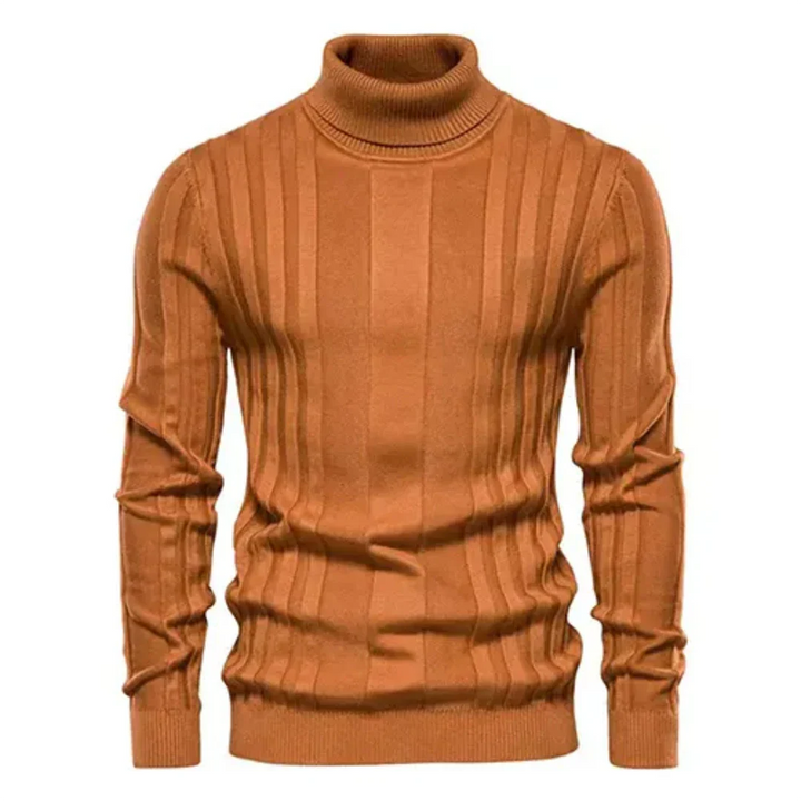 Herren Strick Texturiert Pullover | Rollkragen
