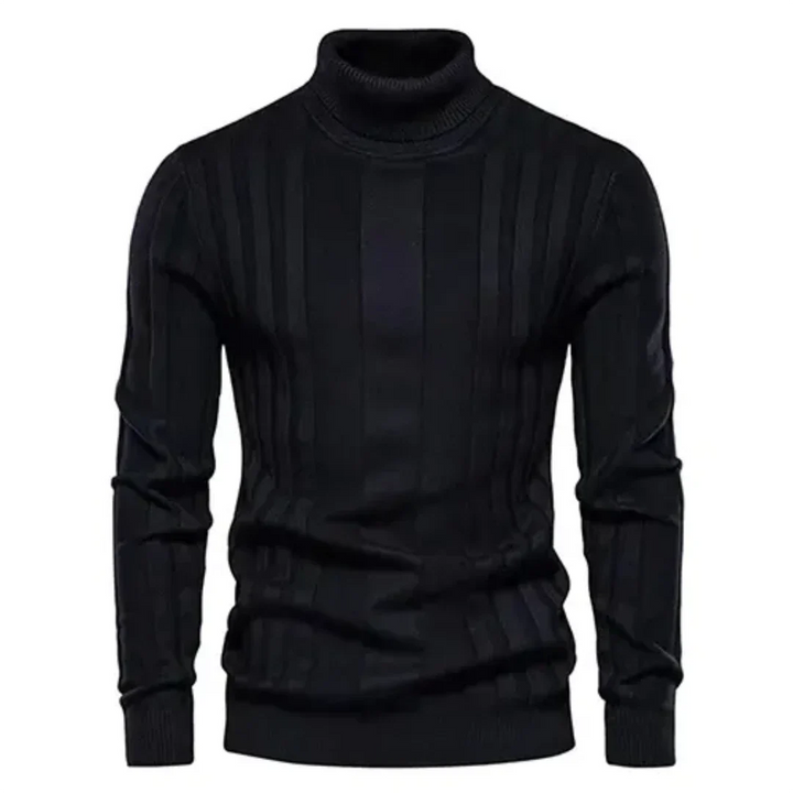 Herren Strick Texturiert Pullover | Rollkragen