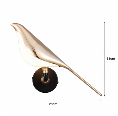 Stilvoll und zeitlos – LumeBird Vogel-Wandleuchte für Ihre Wohnraumbeleuchtung.