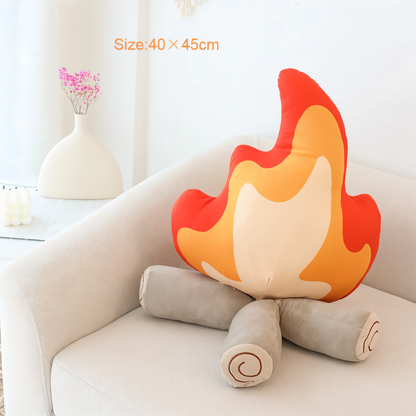 CozyCamp Dekorative Lagerfeuer-Kissen Für Gemütliche Abende Zuhause, perfekt für das Wohnzimmer.