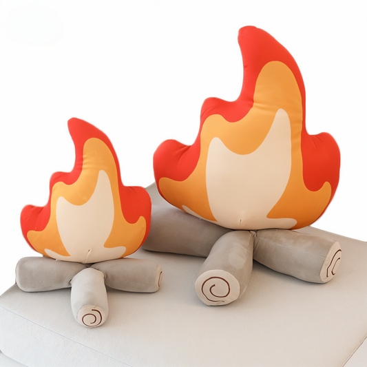 CozyCamp - Dekorative Lagerfeuer-Kissen Für Gemütliche Abende Zuhause, perfekt für entspannte Abende am Kamin.