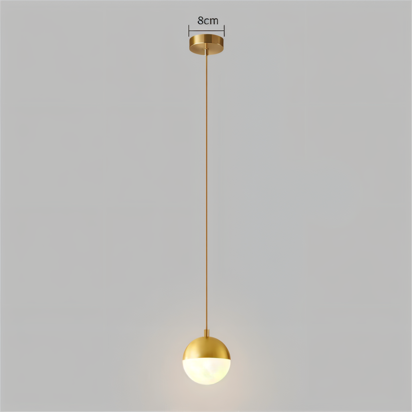 Modernes Schlafzimmerdesign mit den GlowSphere stilvollen Kugel-Hängelampen.