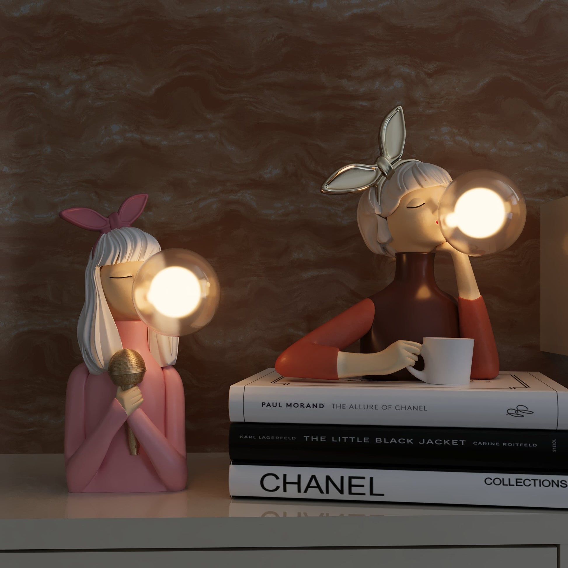 Einzigartige ArtLume Tischlampe, ideal als dekoratives Highlight auf dem Tisch.