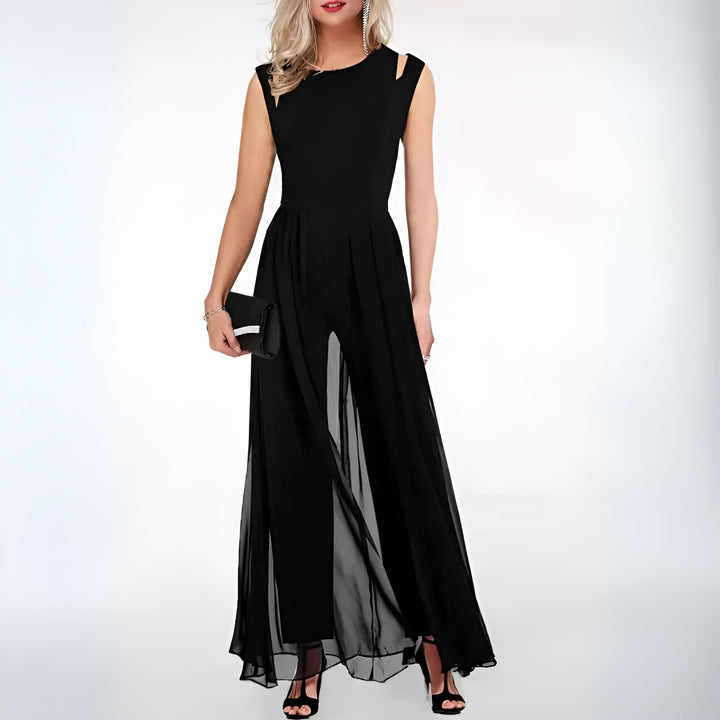Damen Eleganter ärmelloser Jumpsuit | Formelle