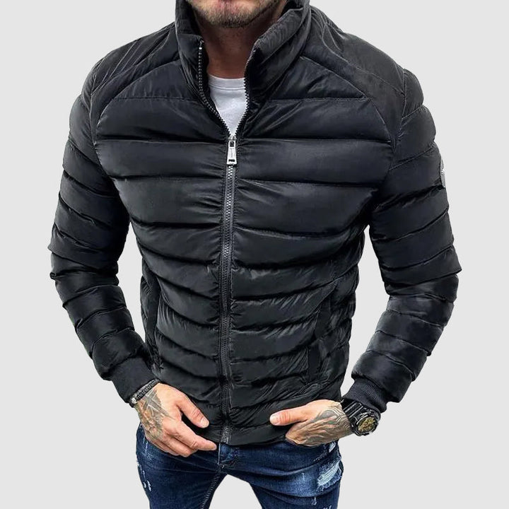 Herren Gesteppt Jacke | Reißverschluss