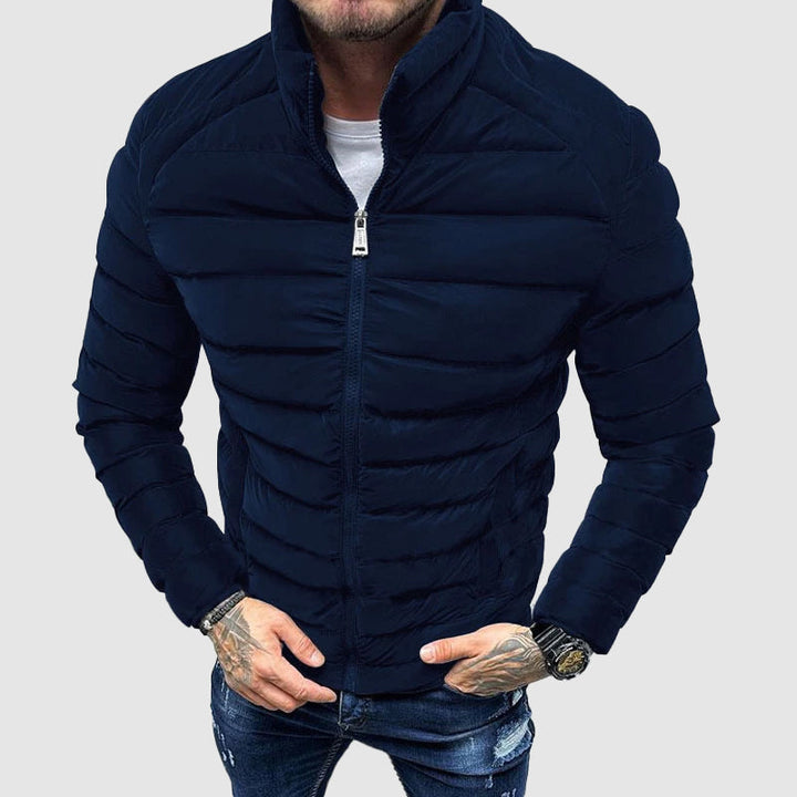 Herren Gesteppt Jacke | Reißverschluss