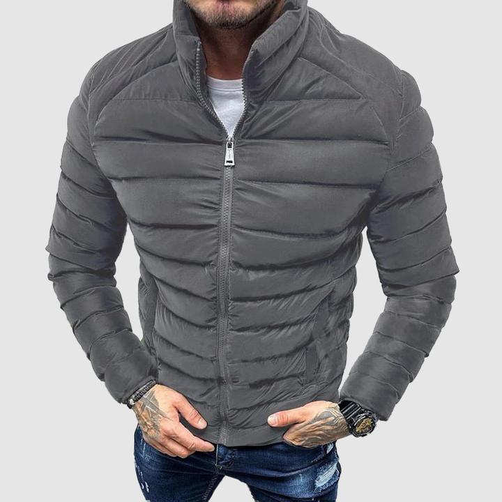 Herren Gesteppt Jacke | Reißverschluss